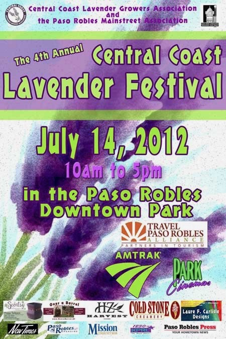 2012 Central Coast Lavender Festival historical poster