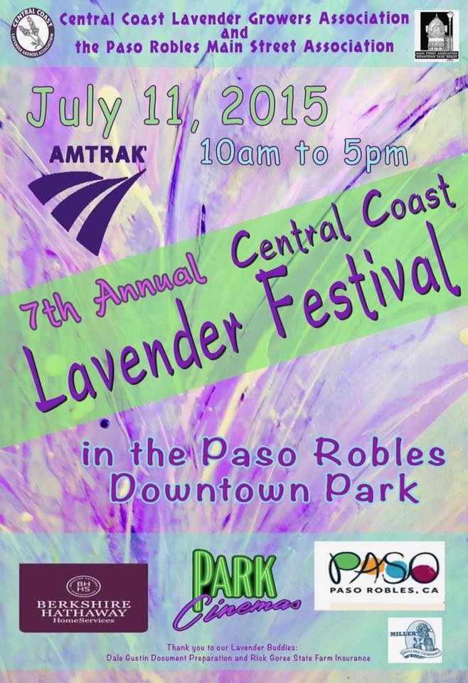 2015 Central Coast Lavender Festival historical poster