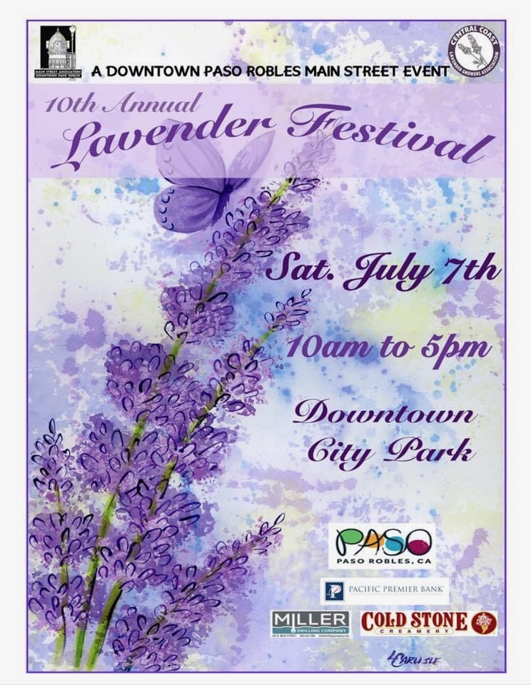 2018 Central Coast Lavender Festival historical poster
