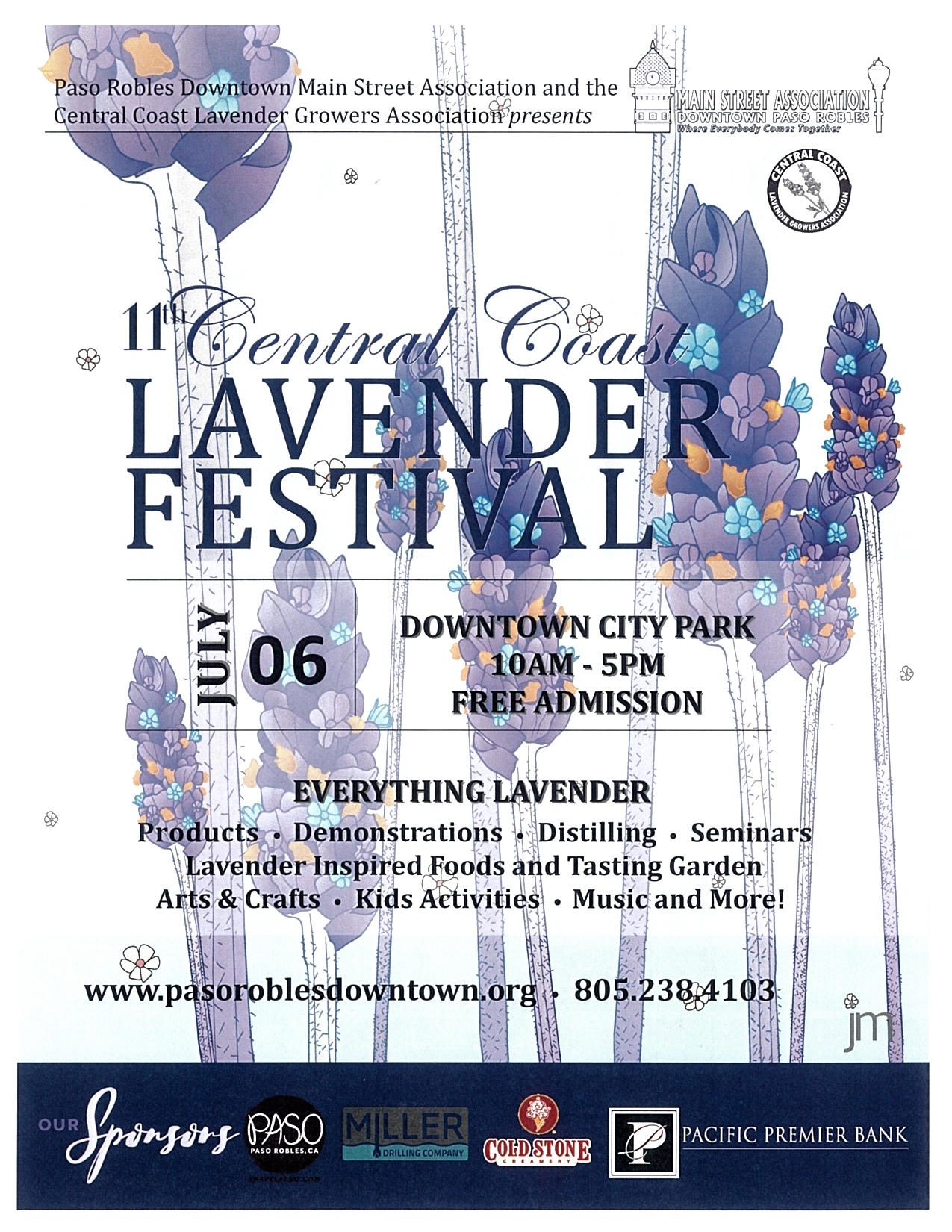 2019 Central Coast Lavender Festival historical poster